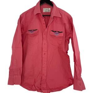Vintage Longhorn by Niver Western Shirt USA Approx L